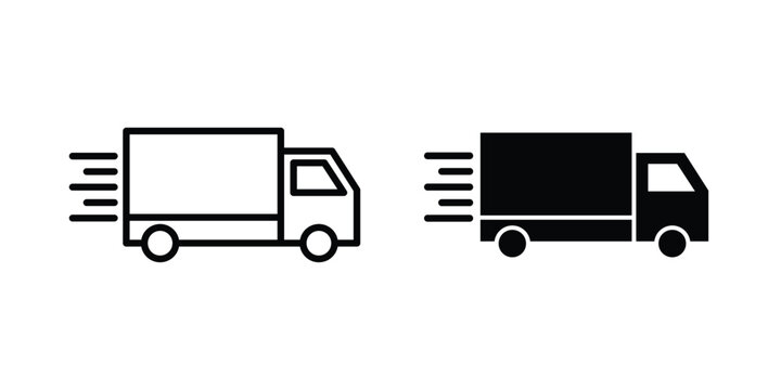 fast delivery icon kit for branding