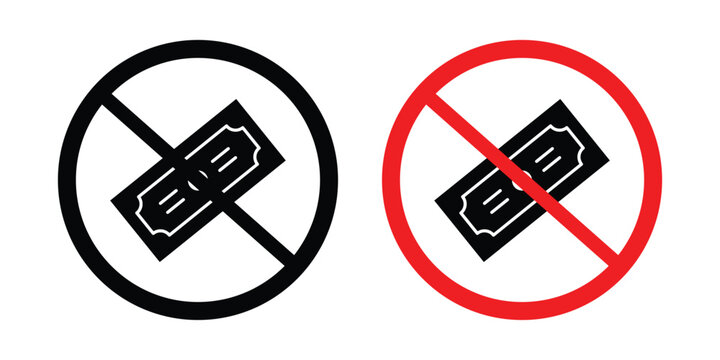 No cash sign kit for branding