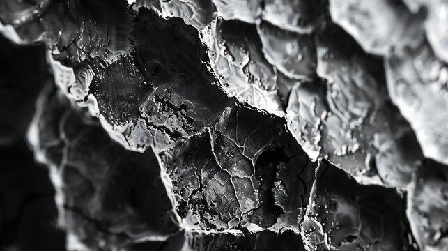 Macro close-up with grainy film texture and sharp structural clarity, vintage photographic style, 16:9 widescreen
