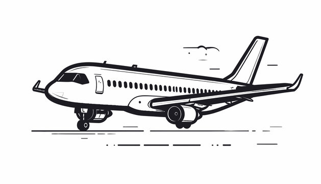Airplane on the ground stationary.