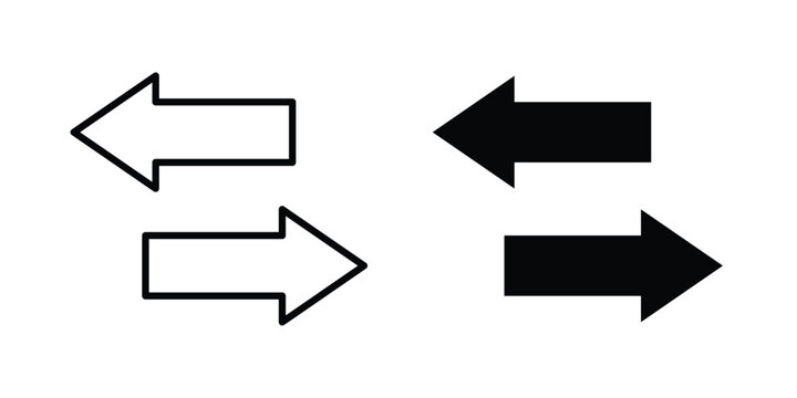 Transfer icon line art symbols collection