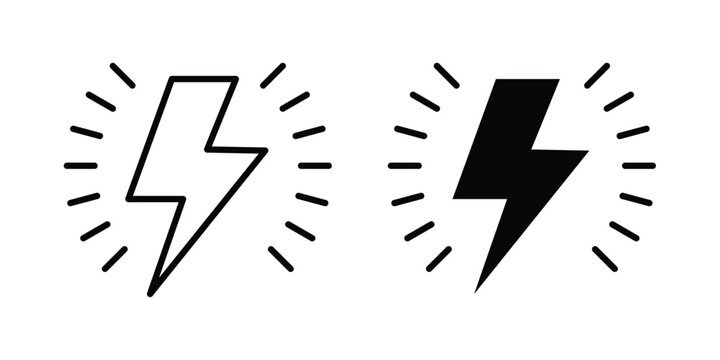 Conflict icon line art symbols collection