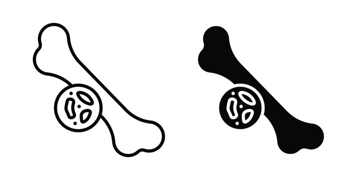Multiple myeloma icon line art symbols collection