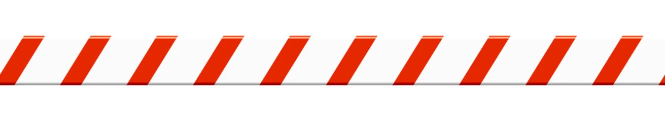 Absperrung: Rot weiss gestreiftes Absperrband © kebox