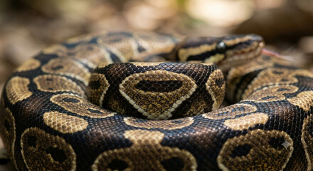 Fototapeta premium close up of a python