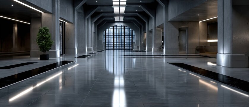Futuristic server hall shows a blend of supercomputers and quantum computers with cryogenic columns in an advanced technology space