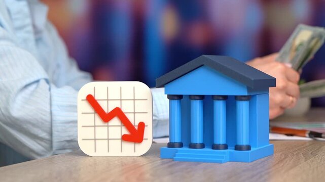 The banking sector is suffering losses and contraction. Economic recession.