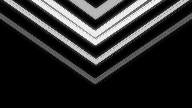 Seamless pattern of glowing yellow led lights forming card, glow, smooth futuristic business concept chevron or arrow shapes against,4k animation.