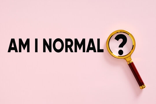 Magnifying glass searching am i normal text