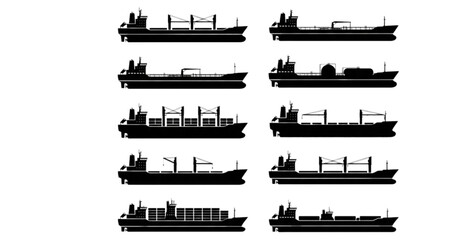 Obraz premium Realistic SUV Car Side View Black and White Vector Illustration