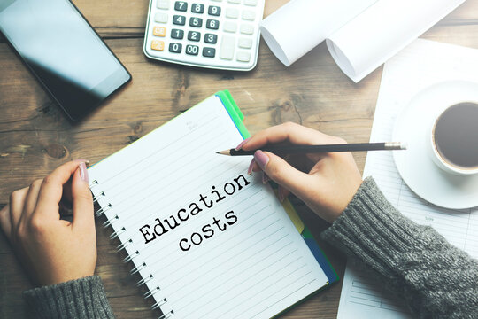 Education savings concept in background