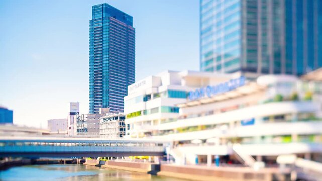 横浜駅・東口方面 ベイクォーター タイムラプス シフトレンズ逆アオリ