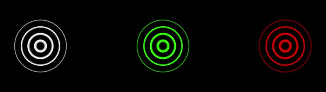 Radio wave looping animation concept. Technology Radio wave station signal.