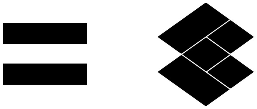 Black icons for ab testing with black filled icons representing b test variant comparison statistics evaluation assessment experience interface