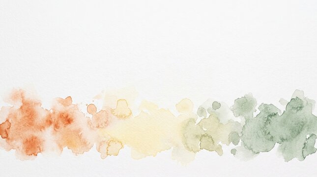 Independence day india watercolor wash saffron white green abstract background