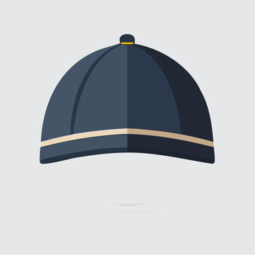 Navy blue skullcap with gold band accessory icon