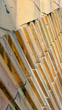 Terracotta Roof Tile Texture Background