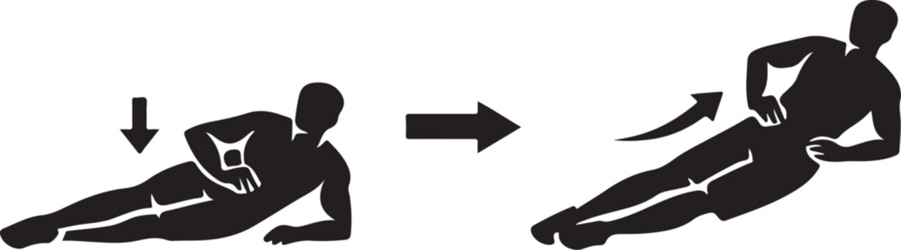 Man performing side plank exercise for core strength and stability.
