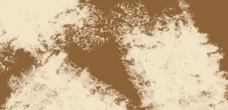 Warm brown earth texture with sponge painted cream clouds of color.