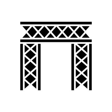 Steel contruction icon