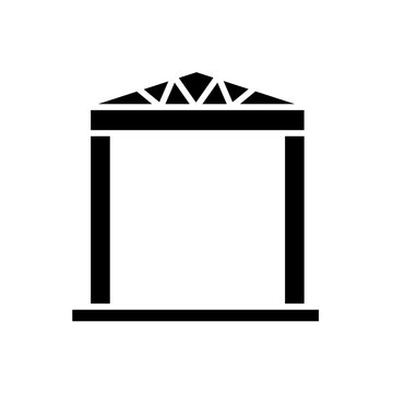 Roof structure icon