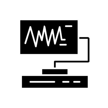 Heartbeat wave signal icon