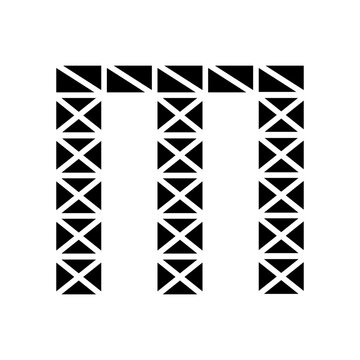 Stage steel contruction icon