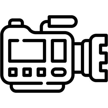 Movie camera Icon - Vector Graphic Design