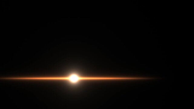 Bright light shines in dark space with glowing effect