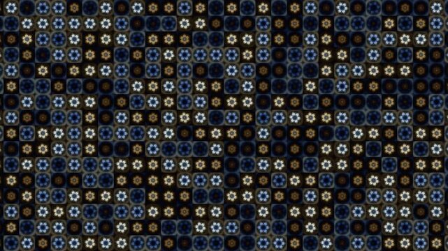 Colorful pattern design with different shapes and textures