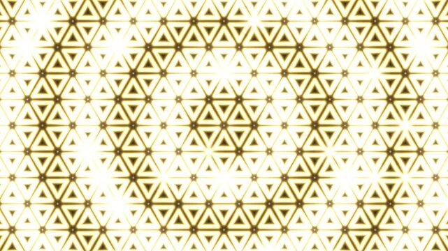Golden triangles in a pattern on a light background