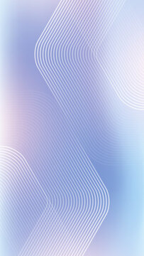 Abstract hexagons on blue gradient mobile wallpaper