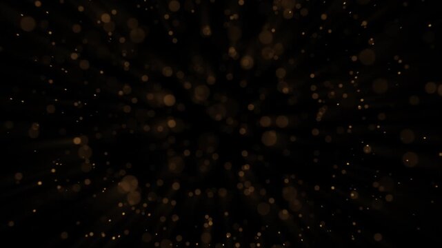 Golden flames light spots shockwave particle effects, dissipating smoke. Magical explosion shockwave effect, spreading wave on transparent background. Glowing shockwave particles. Overlay template.