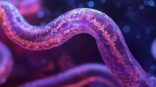 Microscopic visualization reveals the complex structure of a dangerous pathogen.