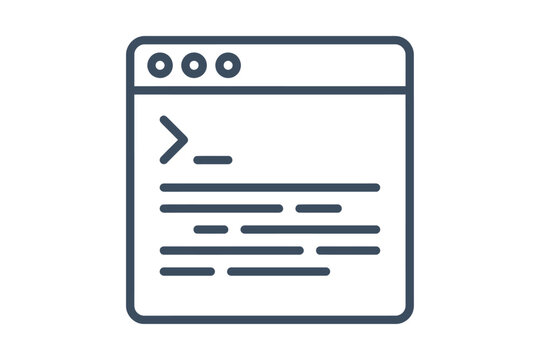 Web Browser Terminal Icon