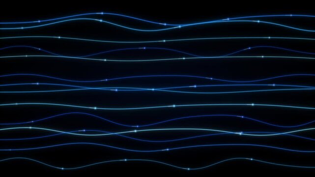 Smooth Continuous Flow of Neon Strings in Abstract Data Transfer Concept