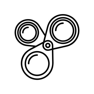 Fidget Spinner Toy Closeup View.