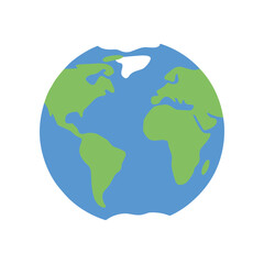 Fototapeta premium Earth Globe Planet World Map.