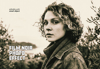 Film Noir Photo Effect