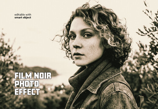Film Noir Photo Effect