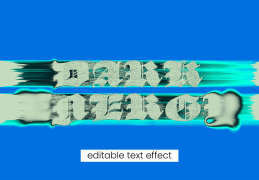 Gothic Dark Energy Editable Text Effect
