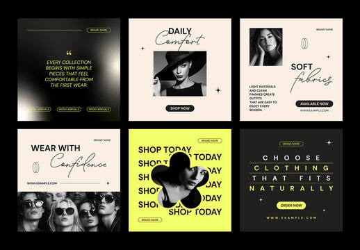 Minimal Fashion Social Media Post Template