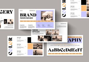 Modern Brand Mood Board Presentation Template
