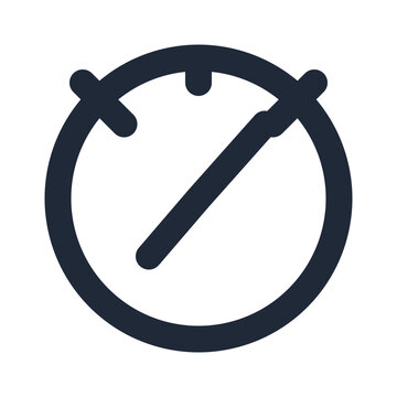 Sprint line icon, project management outline symbol