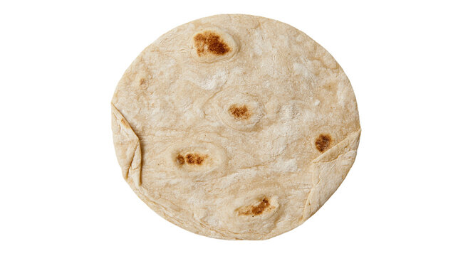 Round flatbread with browned spots
