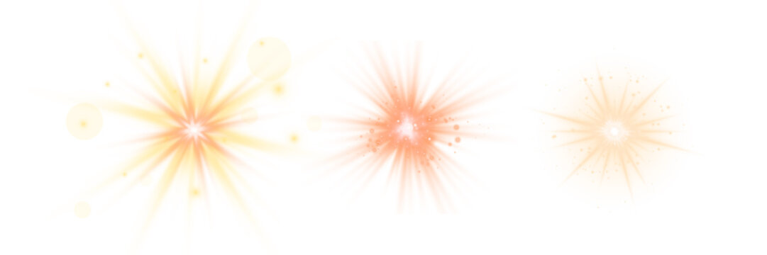 Abstract Orange and Yellow Fireworks Burst with Glowing Light Rays Vector Illustration for Festive Background Wallpaper Design and Radiant Fractal Energy Pattern