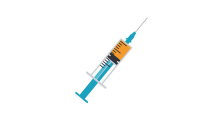 Fototapeta premium Medical Syringe with Needle Closeup.