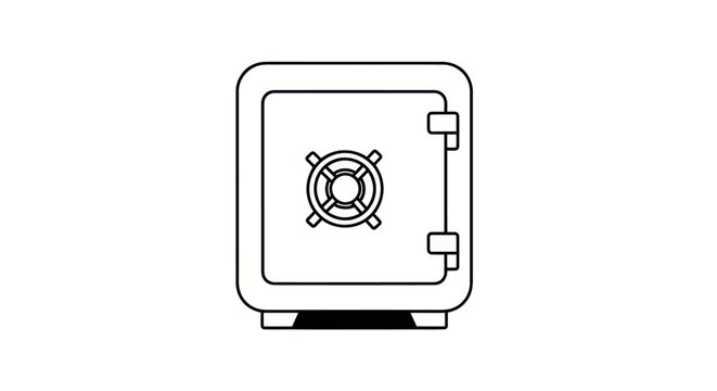 Secure safe box with lock.