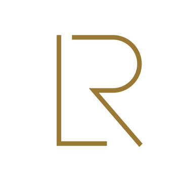 Monogram LR or RL Logo Design