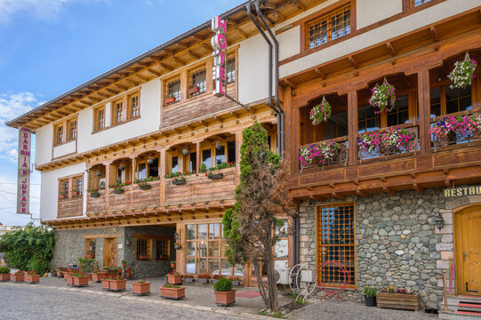 Gjakova, Kosovo &ndash; July 2, 2026: Hotel &Ccedil;arshia e Jupave, a Traditional Ottoman-Style Building
